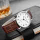 New Men Watch Numbers Scale Dial Watches Leather Band Quartz Wristwatch Women Man Female Clock