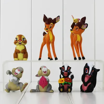 7 teile/los Schöne Bambi PVC Abbildung Modell Spielzeug Puppen Kinder Spielzeug Klassische Spielzeug