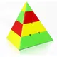 [Picube] QiYi 4x4x4 Pyramide Cube Master Pyraminx Schwarz Stickerless Magie Cube Cube 4x4