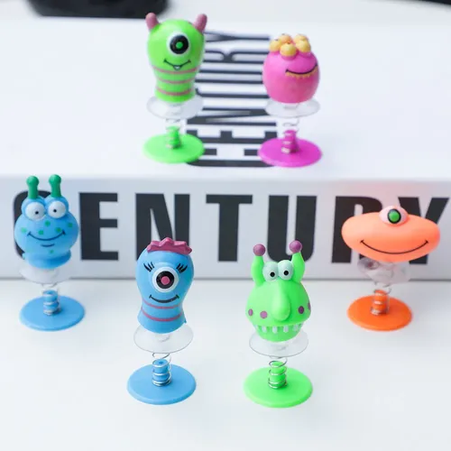 6 Stück Cartoon Monster Springen Puppen Spielzeug für Kinder Geburtstags feier begünstigt Baby