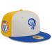 Men's New Era Cream/Royal Los Angeles Rams 2023 Sideline Historic 59FIFTY Fitted Hat