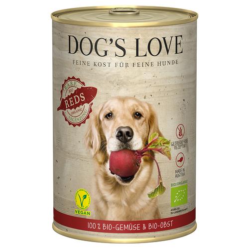 12x 400g Dog´s Love Bio Vegan Reds Hundefutter nass