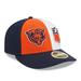 Men's New Era Orange/Navy Chicago Bears 2023 Sideline Low Profile 59FIFTY Fitted Hat