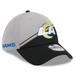 Men's New Era Gray/Black Los Angeles Rams 2023 Sideline 39THIRTY Flex Hat