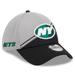Men's New Era Gray/Black York Jets 2023 Sideline 39THIRTY Flex Hat