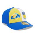 Men's New Era Yellow/Royal Los Angeles Rams 2023 Sideline Low Profile 59FIFTY Fitted Hat