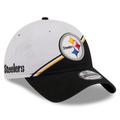 Men's New Era White/Black Pittsburgh Steelers 2023 Sideline 9TWENTY Adjustable Hat