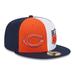 Men's New Era Orange/Navy Chicago Bears 2023 Sideline 59FIFTY Fitted Hat