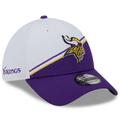 Men's New Era White/Purple Minnesota Vikings 2023 Sideline 39THIRTY Flex Hat