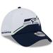 Men's New Era White/College Navy Seattle Seahawks 2023 Sideline 39THIRTY Flex Hat