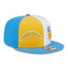 Men's New Era Gold/Powder Blue Los Angeles Chargers 2023 Sideline 59FIFTY Fitted Hat