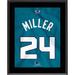 "Brandon Miller Charlotte Hornets 10.5"" x 13"" #24 Teal Jersey Sublimated Plaque"