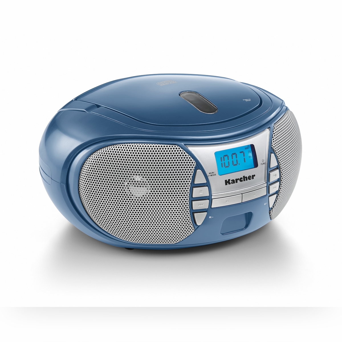 Kärcher Karcher RR 5025-C tragbares CD Radio (CD-Player, UKW Radio, Batterie/Netzbetrieb, AUX-In) blau Image