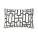 14" x 22" Crawford Geometric Art Deco Black & White Cotton Decor Throw Pillow