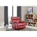 Motion Rocker Single Lounger Recliner Faux Leather Adjustable Seating Sofa Chair with Padded Arms and Pull Handle switch