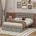 Red Barrel Studio® Full Storage Platform Bed w/ Drawers Wood in Gray | 40.7 H x 56.9 W x 75 D in | Wayfair 4C1F662A259C4A37A053BB57E94DB96A