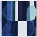 Wrought Studio™ Blue Stripes On Canvas by Wynwood Studio Print Canvas in Blue/White | 12 H x 12 W x 0.8 D in | Wayfair