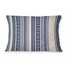 Bungalow Rose Paullette Scandinavian Throw Pillow Polyester/Polyfill blend in Blue/Navy | 14 H x 20 W x 4 D in | Wayfair