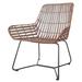 Bayou Breeze Adalrik Wicker Patio Chair Wicker/Rattan in Brown | 31 H x 25.5 W x 27.25 D in | Wayfair 8E77FC76BA784B509D6D1F2E5C6097CC