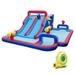 Costway Inflatable Bounce House with 2 Water Slides and 3 Water Cannons With 735W Blower