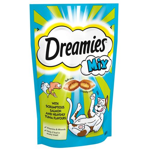 8x60g Salmon & Tuna Mixed Dreamies Cat Treats