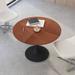 42" Round Coffee Table with Metal Base, Dining Table, End Table, Leisure Coffee Table