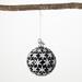 5"H Sullivans Black & White Cardinal Ball, Multicolored Christmas Ornaments - 4"L x 4"W x 5"H