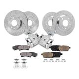 2006-2011 Ford Fusion Front and Rear Brake Pad Rotor and Caliper Set - Detroit Axle