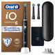 Oral-B iO6 Electric Toothbrushes For Adults, Gifts For Women / Men, 3 Toothbrush Heads, Travel Case & Toothbrush Head Holder, 5 Modes With Teeth Whitening, 2 Pin UK Plug, Black