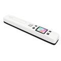 Photo Scanner, Portable Scanner Handheld Scanner for Documents Pictures Texts, 300 600 1050DPI, Monochromatic Color Mode, Flatbed Scanner for Photo Script Document (White)