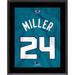 Brandon Miller Charlotte Hornets 10.5" x 13" #24 Teal Jersey Sublimated Plaque