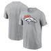 Men's Nike Gray Denver Broncos Primary Logo T-Shirt