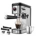 SEJOY Compact Espresso Machine, 20 Bar Coffee Maker w/ Milk Frother Steam Wand, 37oz Removable Water Tank in Black/Brown/Gray | Wayfair