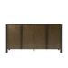 Theodore Alexander Helix 71.75" Wide 2 Drawer Beech Solid Wood Sideboard Wood in Black/Blue/Brown | 36 H x 71.75 W x 20 D in | Wayfair TA61064