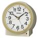 Seiko Analog Quartz Tabletop Clock w/ Alarm in Golden Plastic/Acrylic in Yellow | 4.61 H x 3.19 W x 4.65 D in | Wayfair QHE199GLH