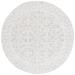 Gray/White 72 x 72 x 0.38 in Indoor Area Rug - Bungalow Rose Petrit Area Rug Polyester | 72 H x 72 W x 0.38 D in | Wayfair