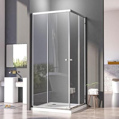 Duschkabine Schiebetür Dusche Eckeinstieg Duschwand 75x80x185cm Duschabtrennung Image