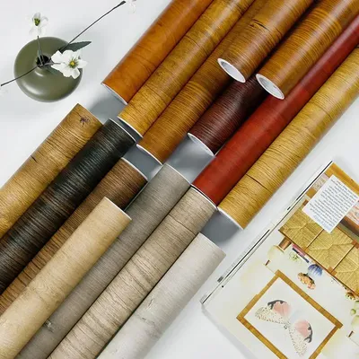 Holzmaserung, feuchtigkeitsbeständig, wasserdicht, Wandwiederherstellung, Heimdekoration, abziehen Image