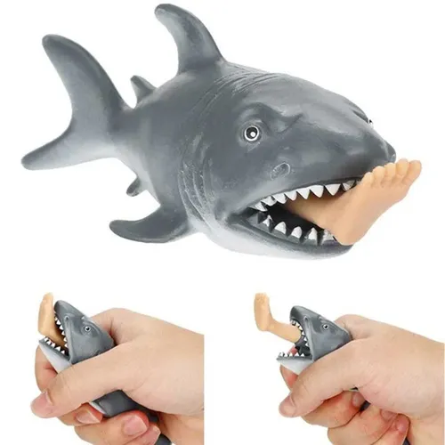 Zappeln Spielzeug Erwachsene Anti-Stress-Squeeze Spielzeug Kreative Beißen Bein Shark Spielzeug