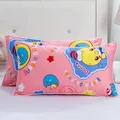 Taie d'oreiller rectangulaire en pur coton pour enfants taie d'oreiller de dessin animé literie de