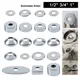 1pcs Stainless Steel Water Pipe Wall Covers Shower Faucet Angle Valve Pipe Decorative Cover Kitchen