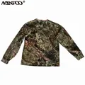 Summer Bionic Camouflage Hunting Fishing Shirt Long-Sleeved Sunshade Shirt Large Size Loose Outdoor