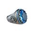 Rings for Women Large Saphire Ring Round Blue Gemstone Ring Vintage Ring Diamond Ring Gift Ring Peacock Shape Peacock Ring Diamond Ring Big Diamond Ring Fashion Rings Iron E