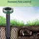 1Pcs Solar Rodent Repeller Ultrasonic Mole Repellent Outdoor Garden Yard Farm Pest Control Solar