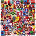 10/30/50/100PCS Disney Marvel The Avengers Anime Stickers for Kids Spiderman Iron Man Cartoon Decals