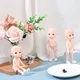 16cm Elves Horned Doll 13 Joints moveable Fashion Dolls Baby nude body Without makeup doll Diy