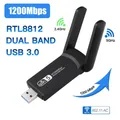 1200Mbps Wireless Network Card USB WiFi Adapter 2.4G 5G Dual Band WiFi Usb 3.0 Lan Ethernet Dongle