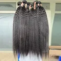 Perruque Cheveux Humains Brésiliens Solde Kinky Straight Human Hair Bundles Mèches Brésiliennes