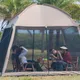 Tente de camping en plein air 6-8 ans tente anti-insectes avec fermeture éclair moustiquaire