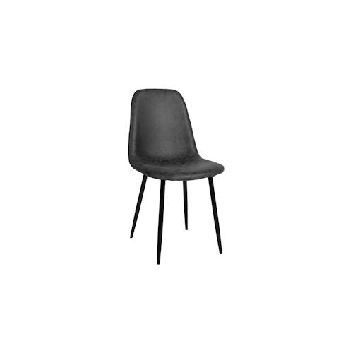 CLP Esszimmerstuhl Napier Vintage Kunstleder schwarz